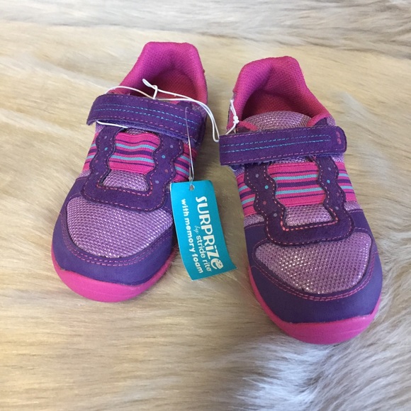 Surprize by Stride Rite Girls Blue//Purple with Memory Foam Shoes Size 11 NWT